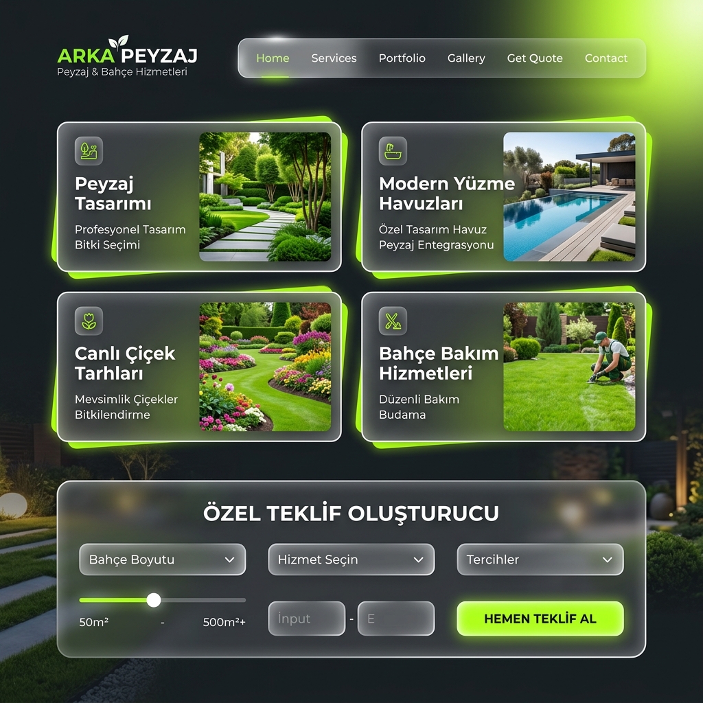 Peyzaj Tasarım ve Bahçe Düzenleme Sektörüne Özel PHP Script